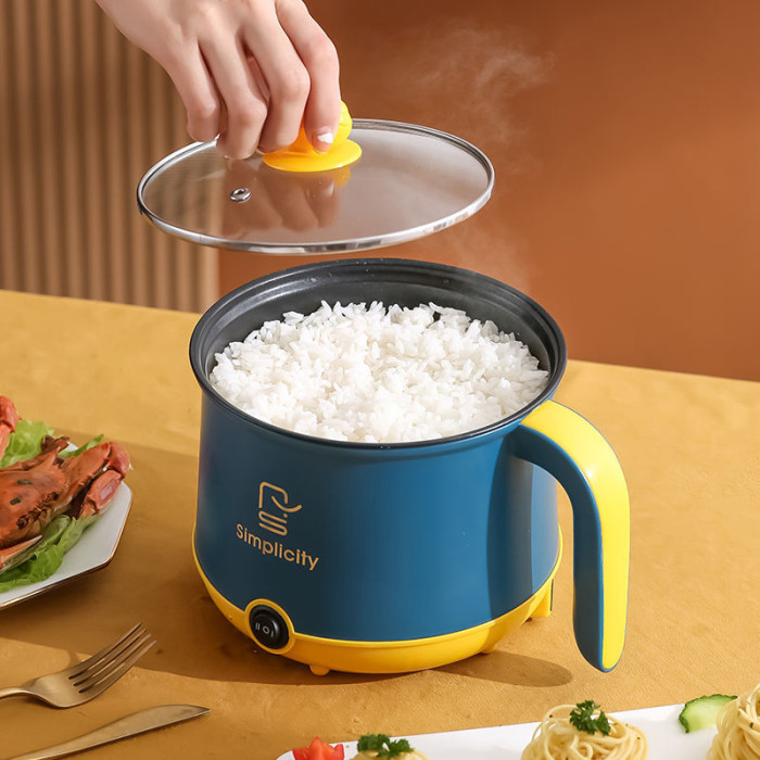1.8L Electric Cooking Pot Stainless Steel Mini Rice Cooker| 600Watt