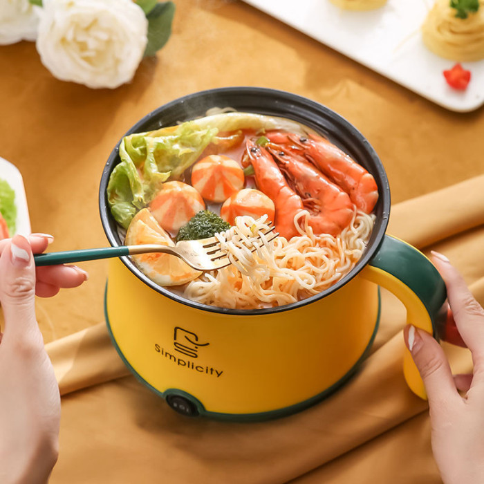 1.8L Electric Cooking Pot Stainless Steel Mini Rice Cooker| 600Watt